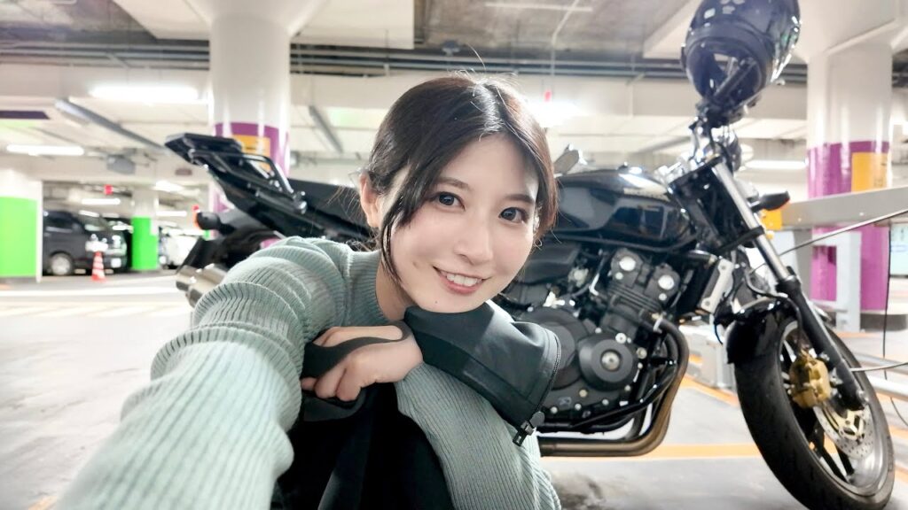バイク乗るぞー！都会の運転で苦戦する女の一日。【CB400SF】