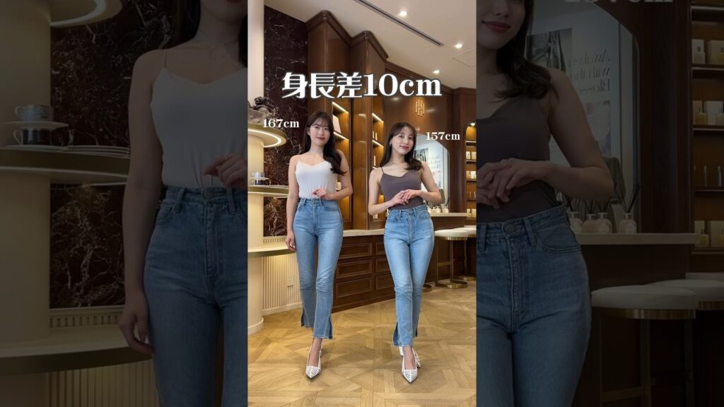 【Her lip to】サイズ・カラー違いで着てみた👗 #shorts #herlipto