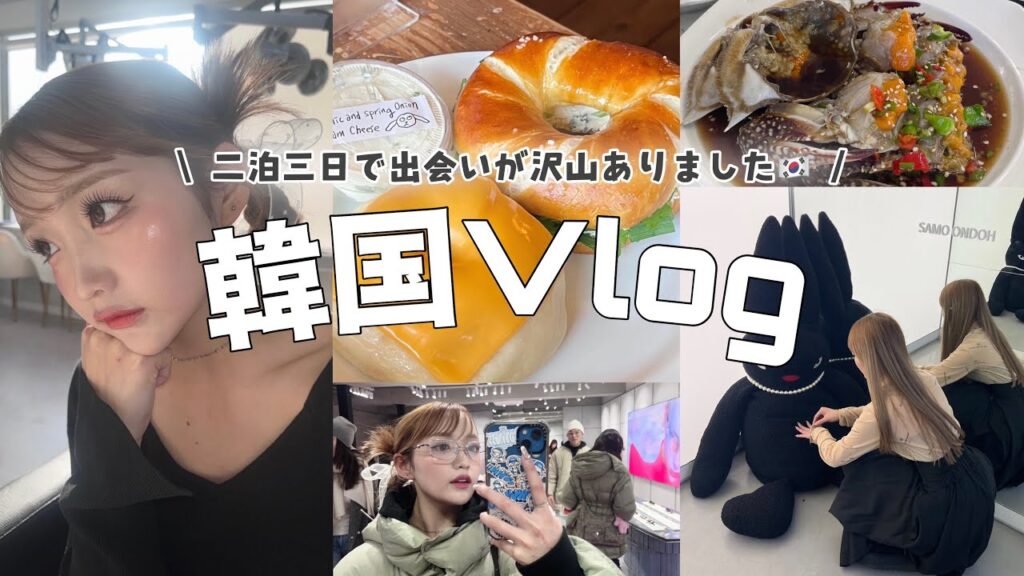 【Vlog】実は韓国行ってました!!🇰🇷二泊三日の旅に密着！🥯