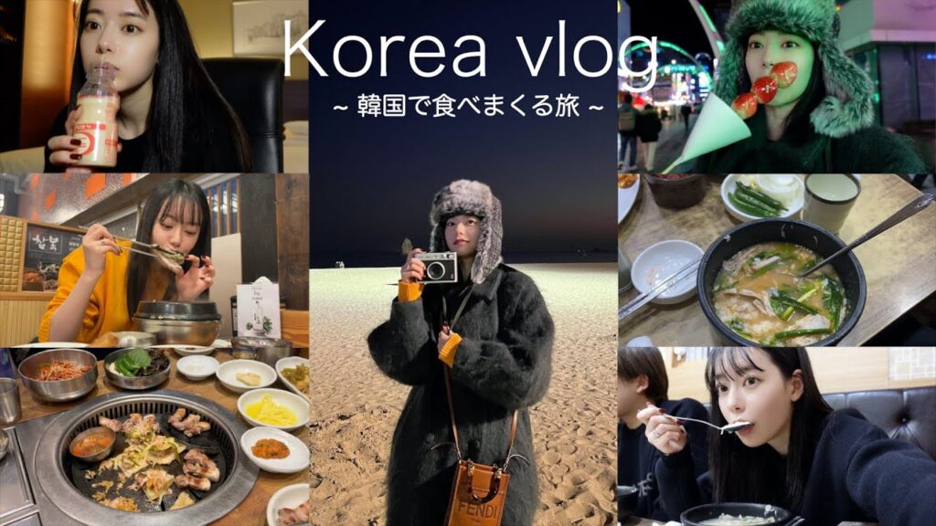 【vlog】韓国でひたすら食べまくって幸せすぎた。