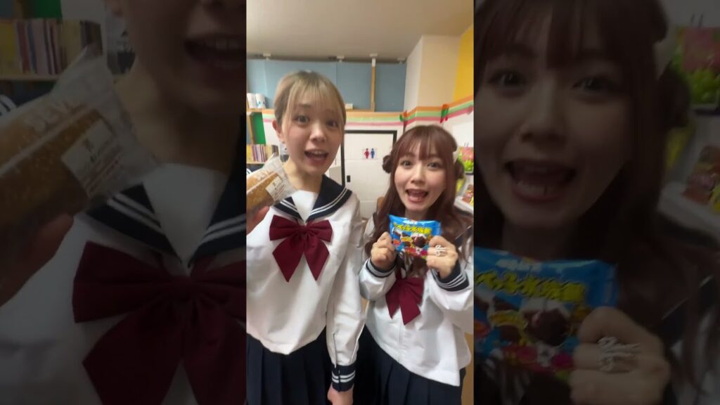 お店の商品を勝手に食べる女子高生がやばい・・・ #shorts