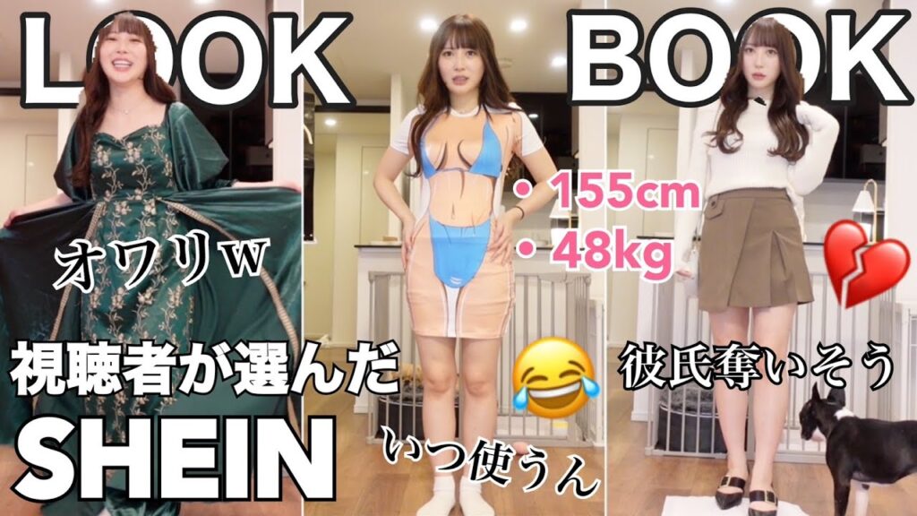 【SHEIN】何これw視聴者が選んだ服でLOOKBOOKしたら無茶苦茶なったwww