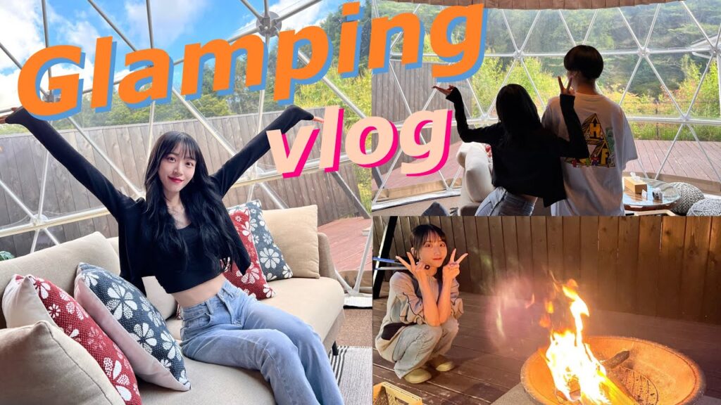 【vlog】グランピング🏕豪華ドームテントに温泉にBBQ🍖最高すぎた！！！【山梨】