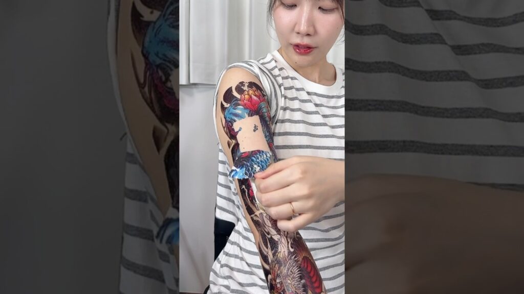 1日で落とせるタトゥーが予想以上に凄かった