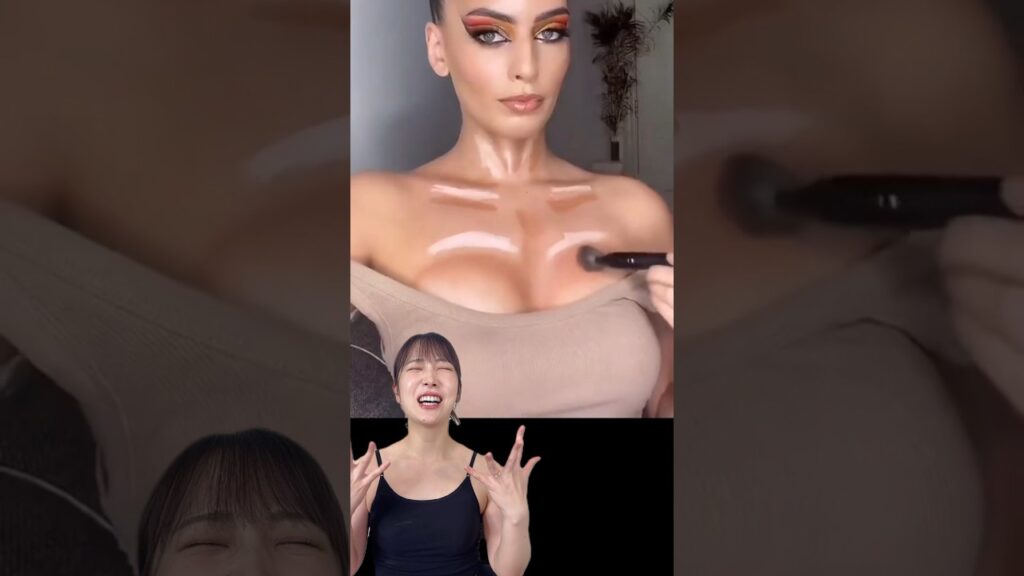 胸元メイクしたらナイスバディになれるらしい