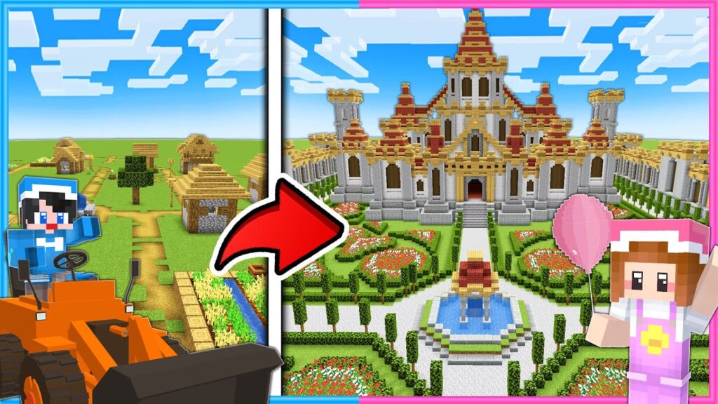 ボロボロの村を立派な王国に作り変えるマインクラフト👑【 マイクラ / Minecraft  】