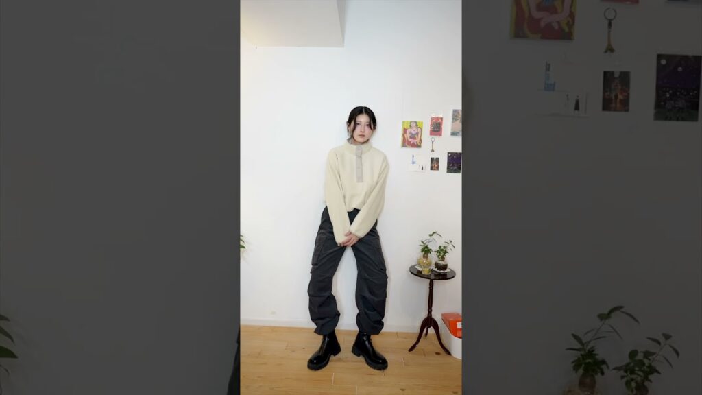 GU冬服５コーデ組んでみた☃️この上にアウター着る予定！どれが好きですか？ #GU  #コーデ