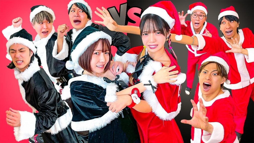 【ジャスティスター】女子が誘拐された！？ブラックサンタvsレッドサンタ対決やったら盛り上がりすぎたwww【対決】