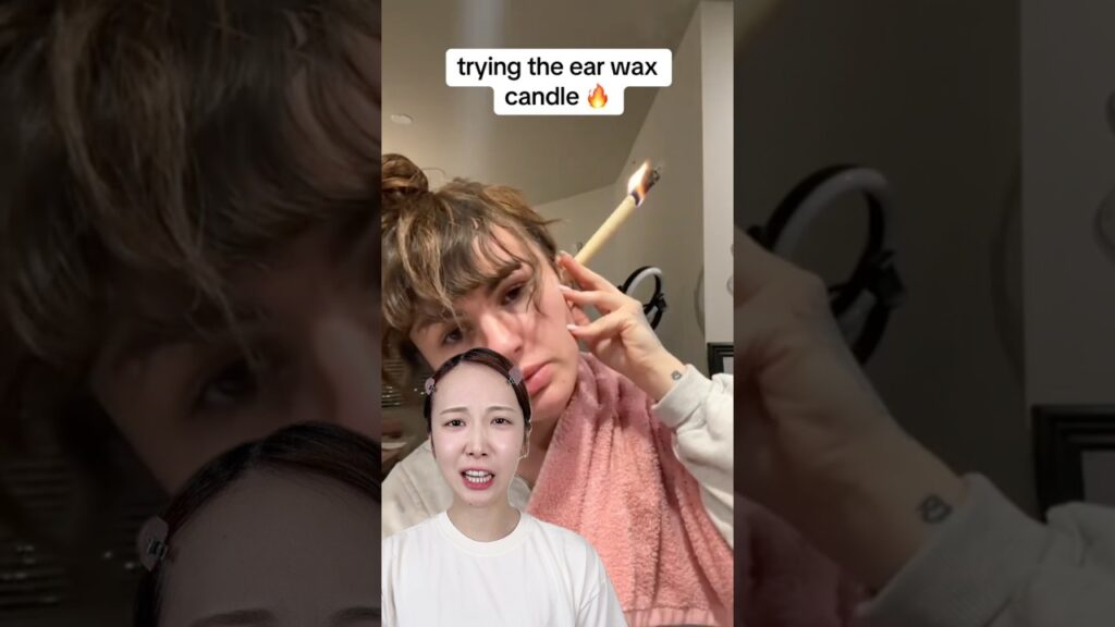 耳垢がごっそり取れるキャンドルやってみた！！