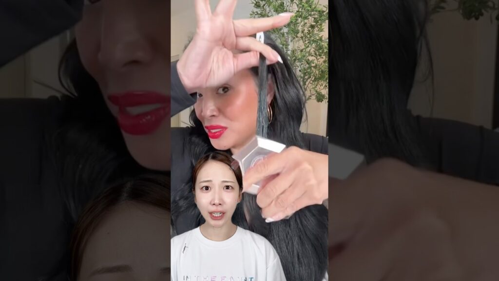 髪にハイライト擦り付けたらキラキラになるらしい！！！