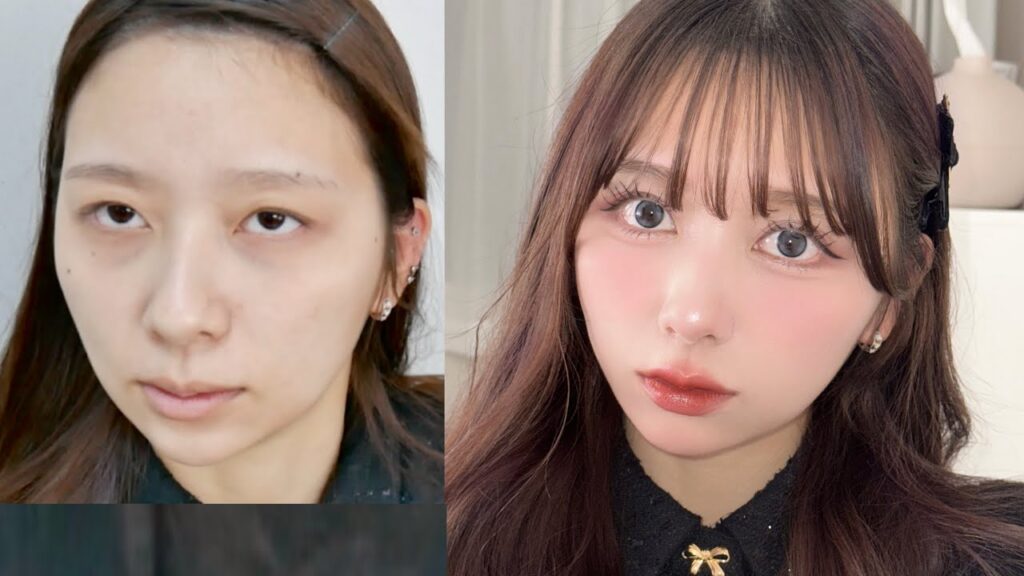 【メイク技術全部紹介】最近可愛くなりすぎてる私の毎日メイク🎀！！ブラシや使い方、塗り方など全部細かく紹介したよ！！中顔面短縮ガチ勢集合