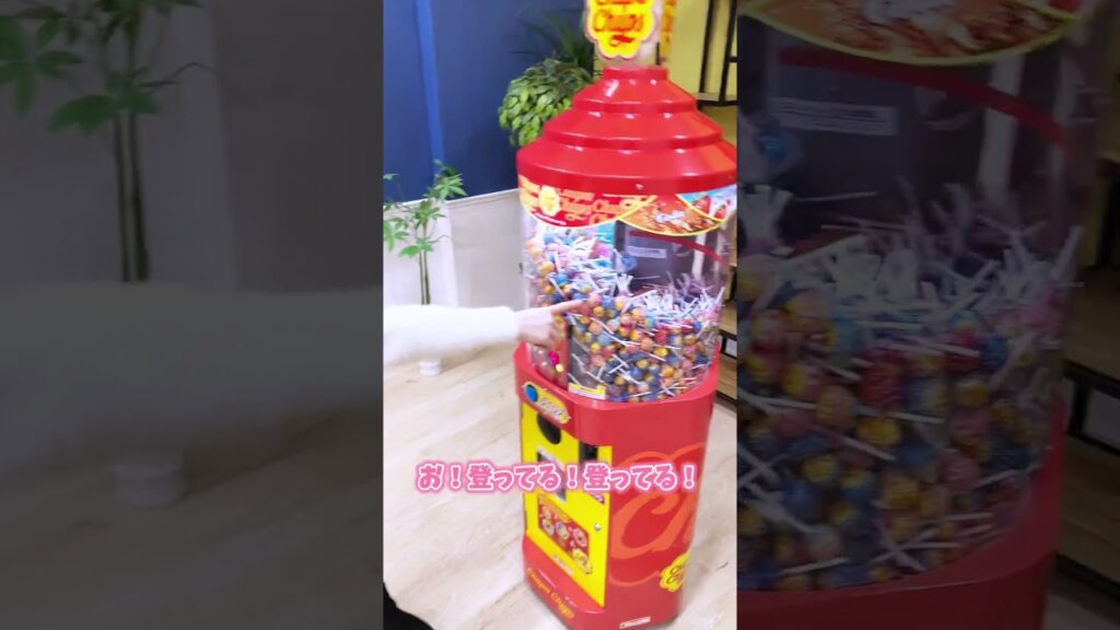 21歳あの頃を思い出してチュッパチャプス自動販売機🍭