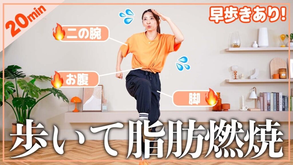 【20分室内散歩】食後の軽い運動で血糖値コントロール!!天気の悪い日もOK