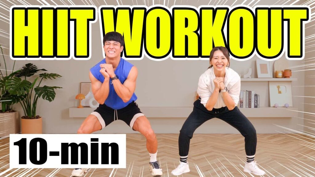 10min HIIT/【超地獄のHIIT👹】最高レベルに激しい筋トレでしっかり脂肪燃焼しよう!!🔥