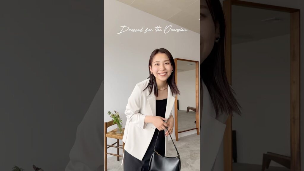 今日はとことんキメたい日…！🪄白ジャケットってハードル高そうに見えるけど羽織るだけで一気に爽やか＆きれいめモードに🫶🏻