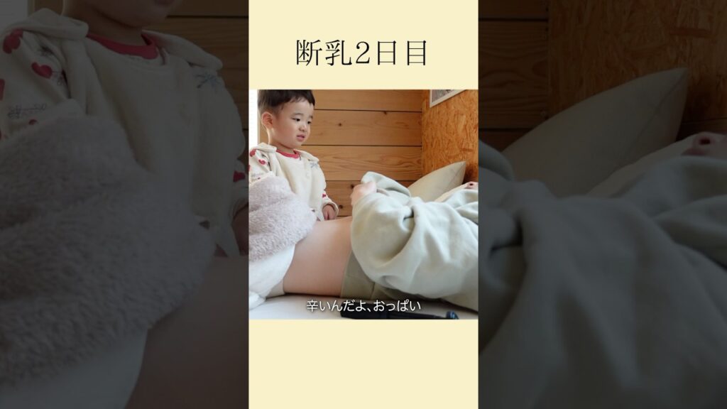 断乳2日目果たしてどうなる？！【2歳1ヶ月】 #断乳 #卒乳 #子育て記録 #子育て