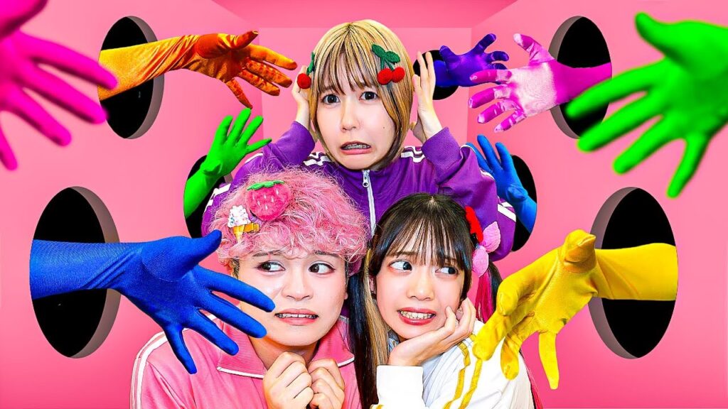 【対決】壁からカラフルな手が！？24時間ミステリーカラー監禁生活！！〜COLOR HAND CHALLENGE〜