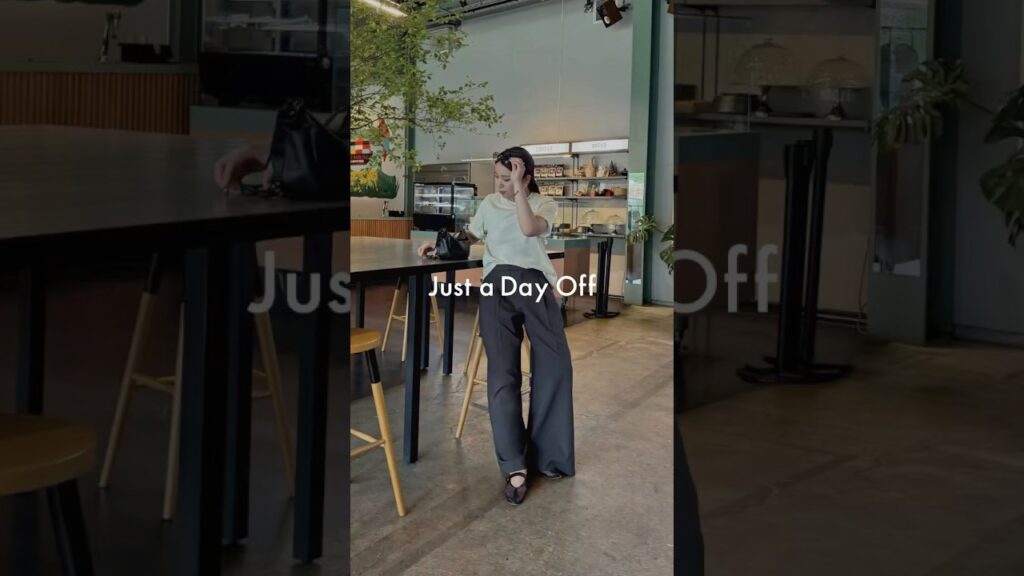 ゆるすぎる休日のmin vlog🌿抜け感はほしいけどラフすぎない、そんな気分にちょうどいいTシャツコーデ🫧