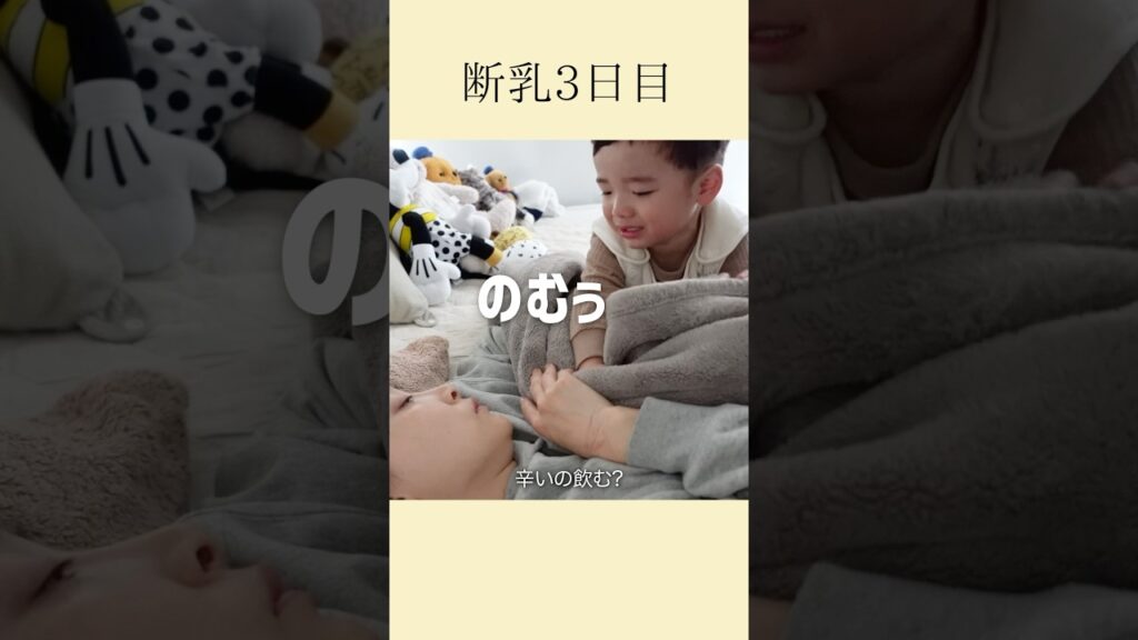断乳3日目果たしてどうなる？！【2歳1ヶ月】 #断乳 #卒乳 #子育て記録 #子育て
