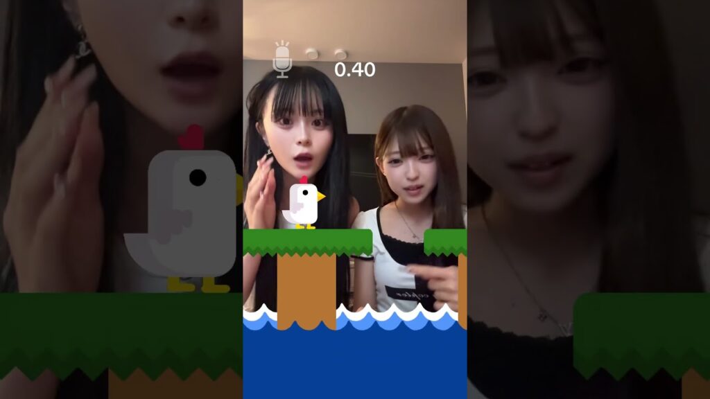 みなみとニワトリを声で操作するゲームやったらｗｗｗ #さくらチャンネル  #さくら #みなみ