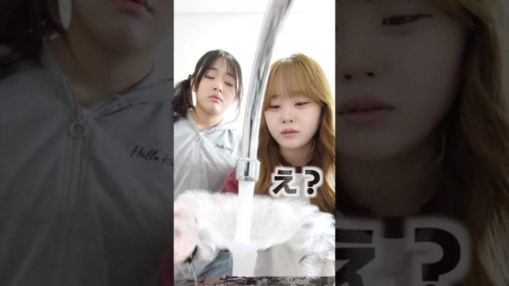 洗い物すらできない姉..