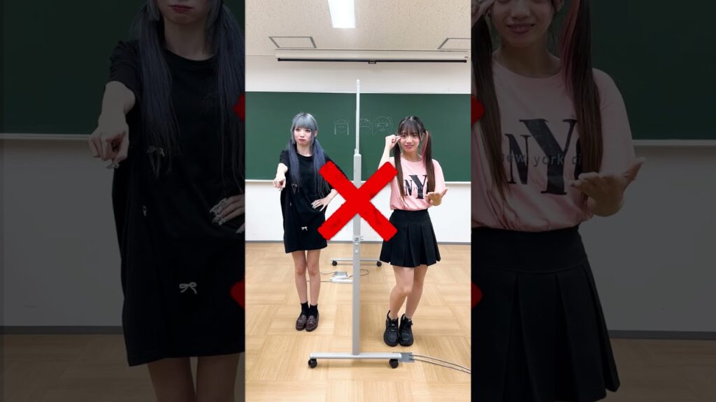 親友とポーズ一致チャレンジ やってみた🫶