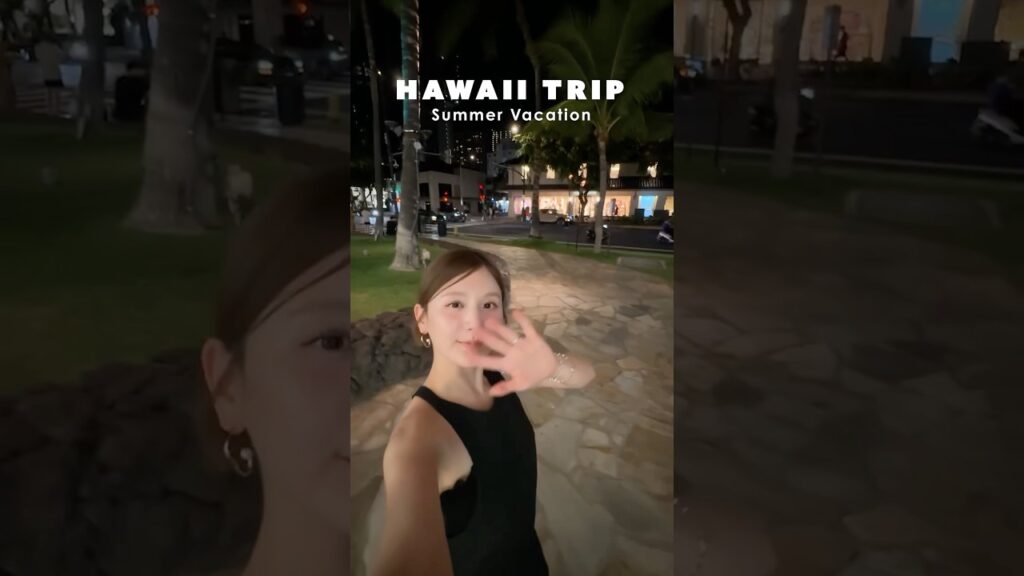 【ハワイコーデ】オフモードの空港からオンモードのハワイへ！🌺🍹 #shorts
