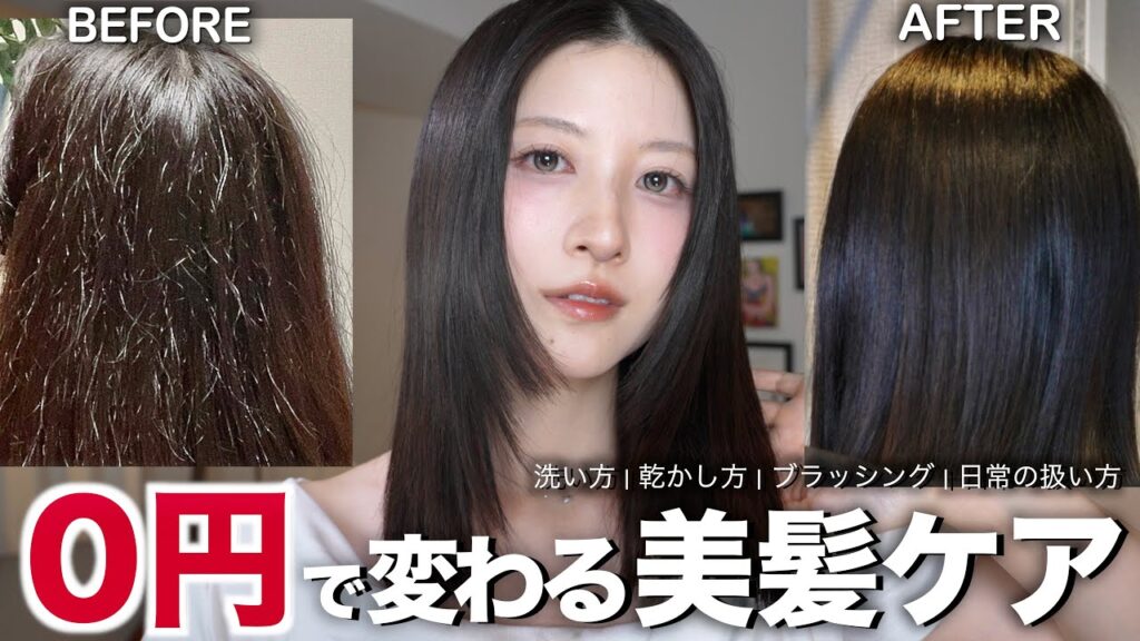 【0円で美髪】美髪ヲタク直伝！髪が劇的変わる毎日の髪の扱い方【洗い方/乾かし方/ブラッシング】