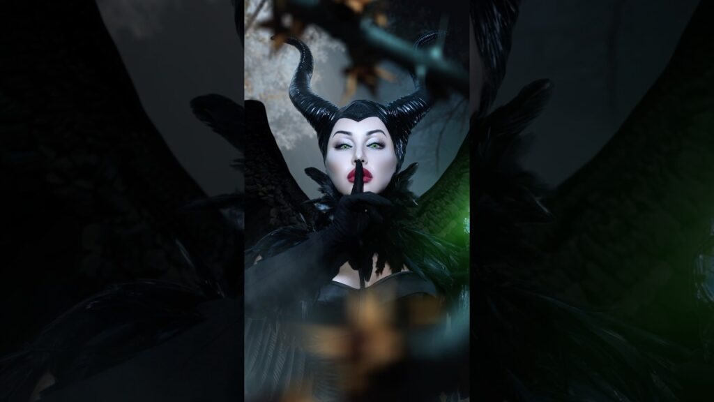 4児のオカンが本気ハロウィンコスプレ🎃第一弾 #マレフィセント #マリリン