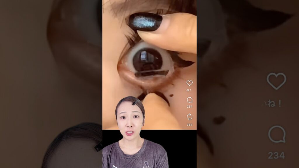 一瞬でコンタクトを装着する方法が画期的すぎた！！！