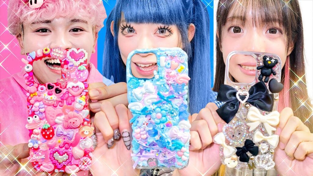 メンバーカラー別！スマホケースをホイップデコでデコデコしてみた☆
