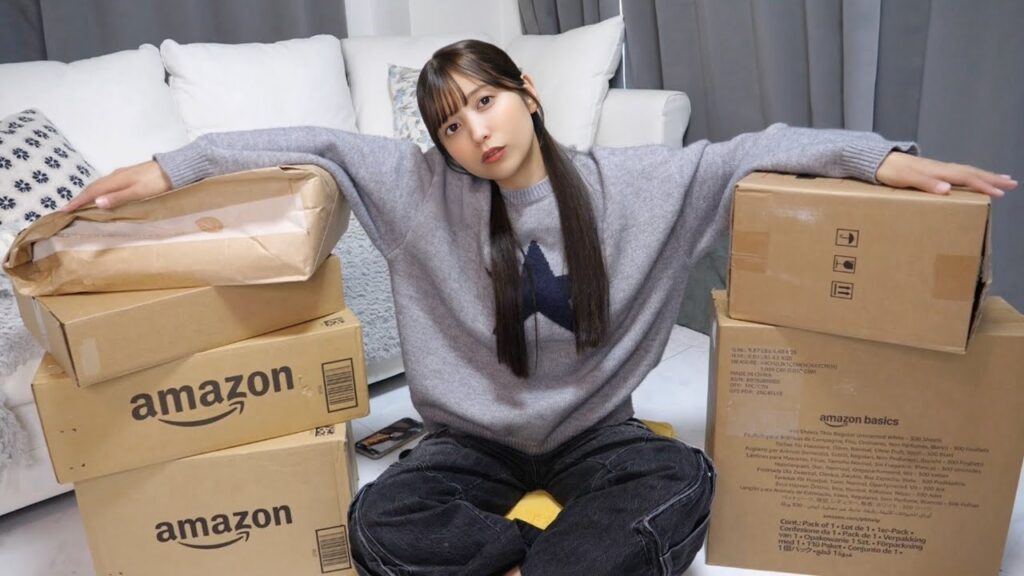 夜間授乳中、Amazonで爆買いしちゃったから大量開封しよっと。