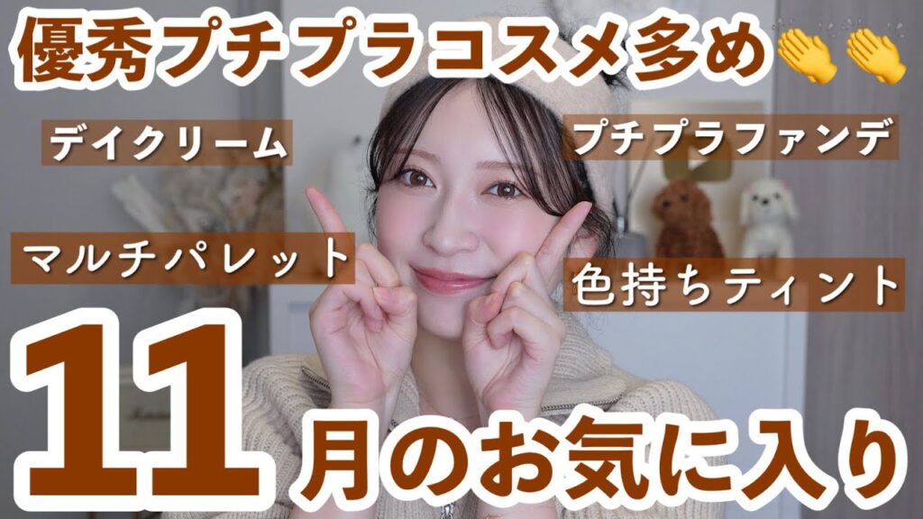 【11月のお気に入り8選】冬の肌作りに必須❄️プチプラベースコスメ･持ち歩きマルチパレットなど...💕