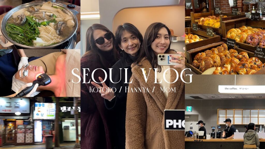 【VLOG】親娘3人で韓国旅行🇰🇷【グルメ/美容】
