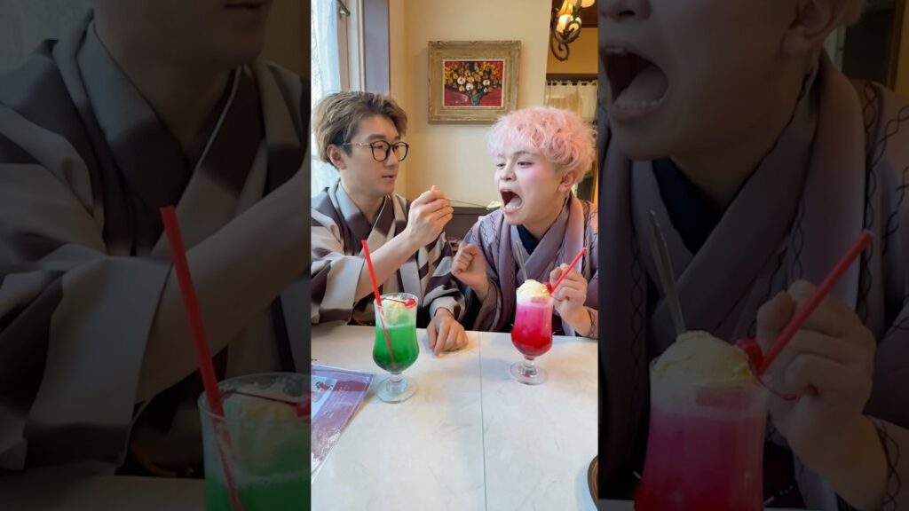 よっちとせおりんのお正月1日デートに密着してみた！　【新年1日密着】　#shorts