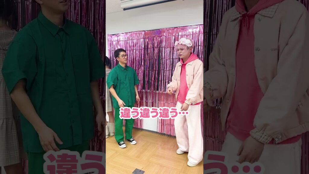 りりぴちゃんと一緒にTikTokで流行ってるダンスを伝言ゲームで伝えてみた！　#shorts