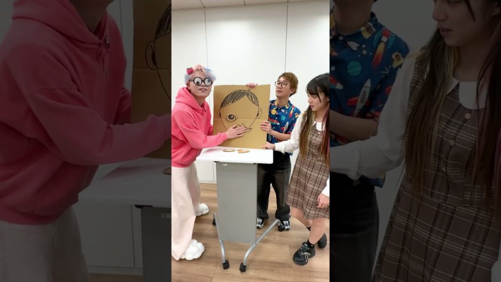 目隠しして福笑いやってみたら… #shorts