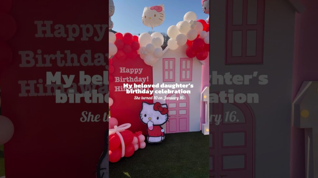 家のお庭で娘のお誕生日会🎂🎊