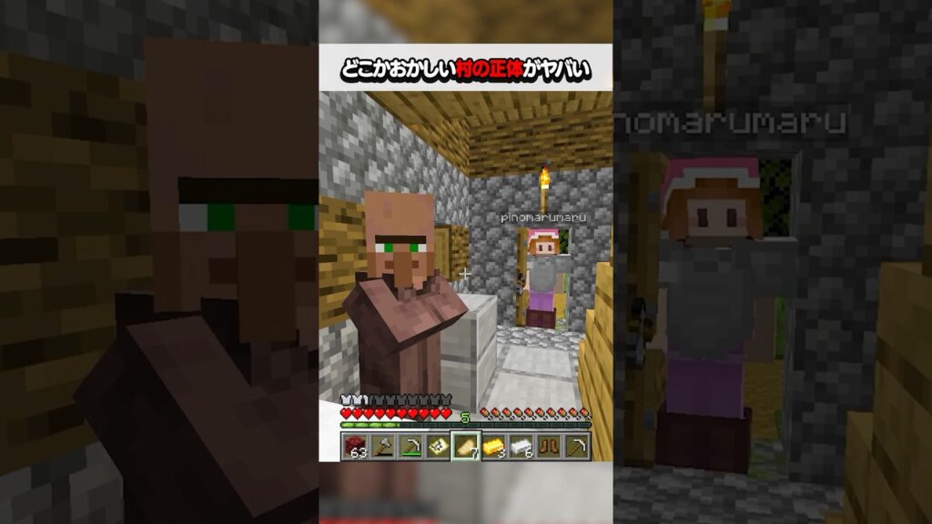 どこかおかしい村の正体がやばい　#マイクラ