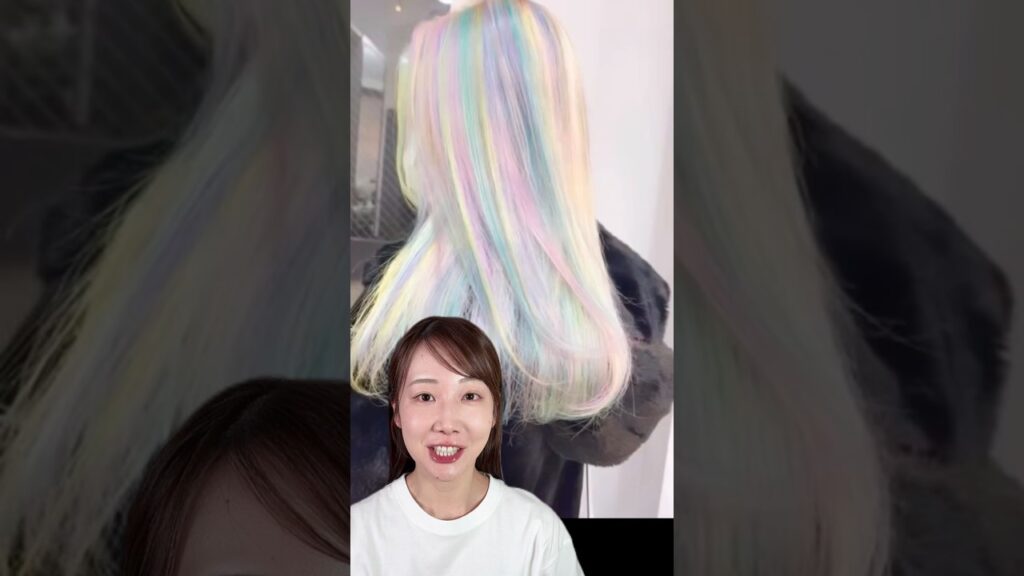 つけるだけでユニコーンヘアになれるエクステが可愛すぎた🦄🌈