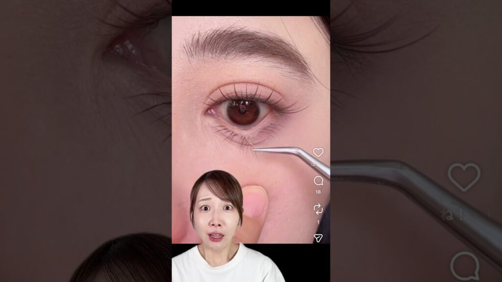 これ、つけまつ毛！？リアルすぎて衝撃…