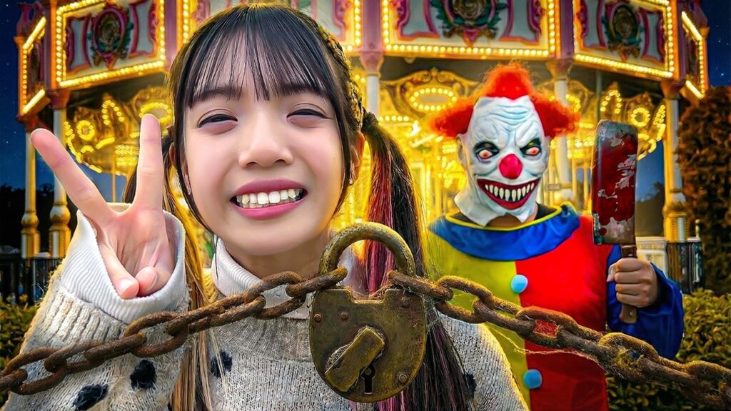 【ホラー】 閉園後の遊園地バレずに残ってみたら・・・・