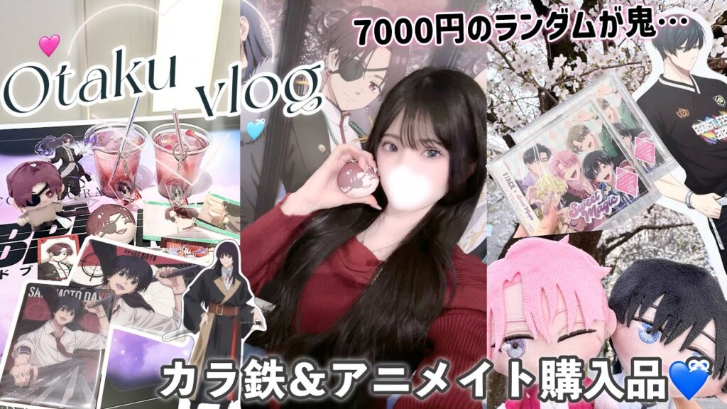 【推し活】とにかく推しを引きたい女の1日Vlog｜「WIND BREAKER ウィンブレ/多聞くん今どっち!?/ブルーロック/サカモトデイズ/地獄楽」