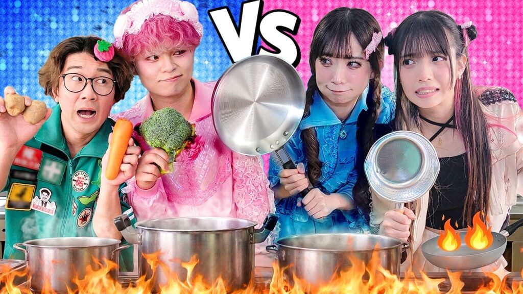 材料を集めて給食を作れ！ミステリー給食作り対決！！