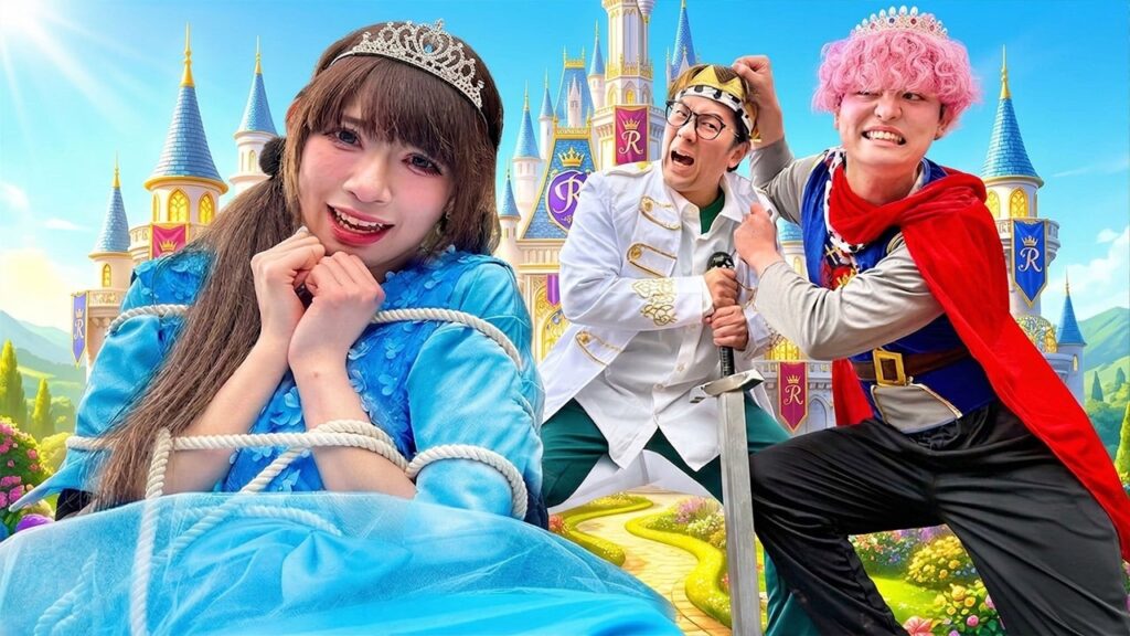 プリンセスが縄でぐるぐる！？剣を引く抜くのは誰！？剣争奪バトルロワイヤル